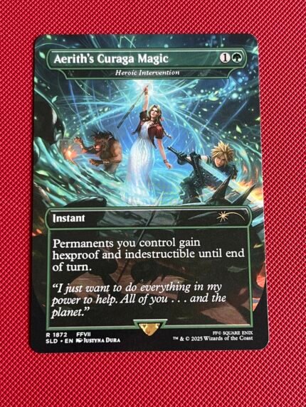 Heroic Intervention-Aerith's Curaga Magic SLD 1872 Holo