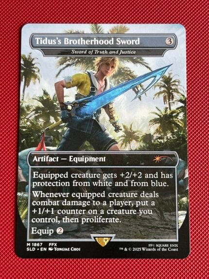Sword of Truth and Justice-Tidus's Brotherhood Sword SLD 1867 Holo