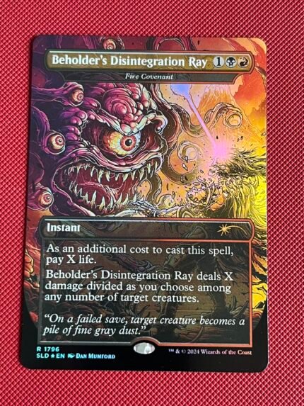 Fire Covenant-Beholder's Disintegration Ray SLD 1796  Foil