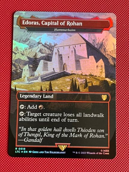 Hammerheim-Edoras, Capital of Rohan LTC 518  Foil