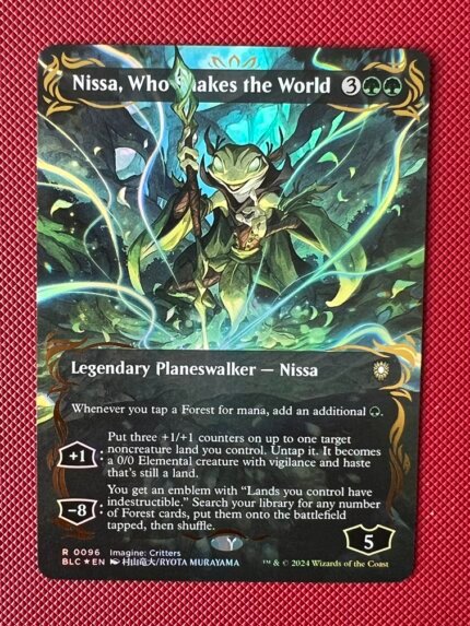 Nissa, Who Shakes the World BLC 096 Raised Foil