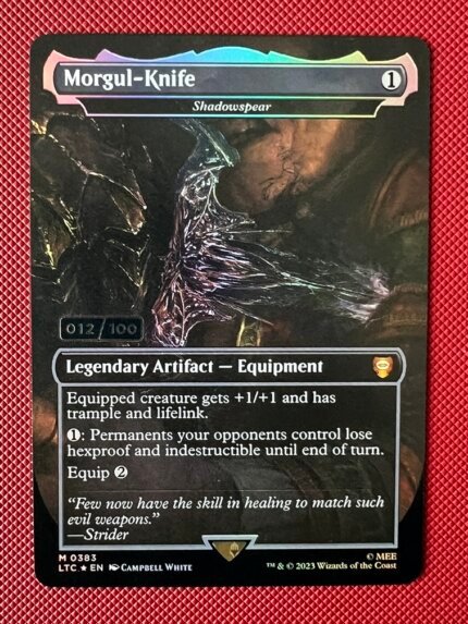 Shadowspear-Morgul-Knife LTC 383z Raised Foil