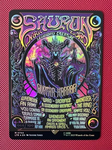 Sauron, the Dark Lord LTR 744z Raised Foil