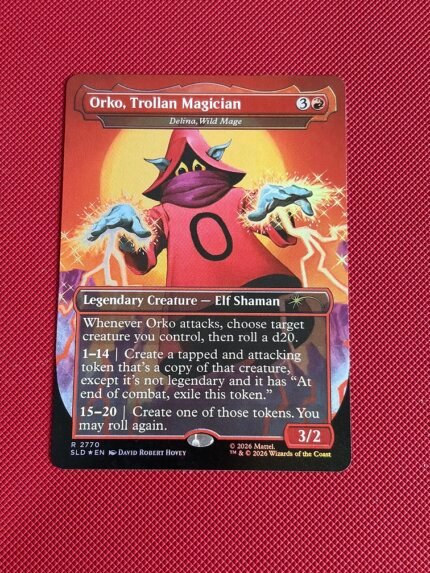 Delina, Wild Mage-Orko, Trollan Magician SLD 2770 Foil